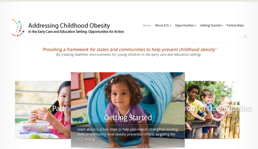 ECE Obesity Prevention/ Centers for Disease Control
