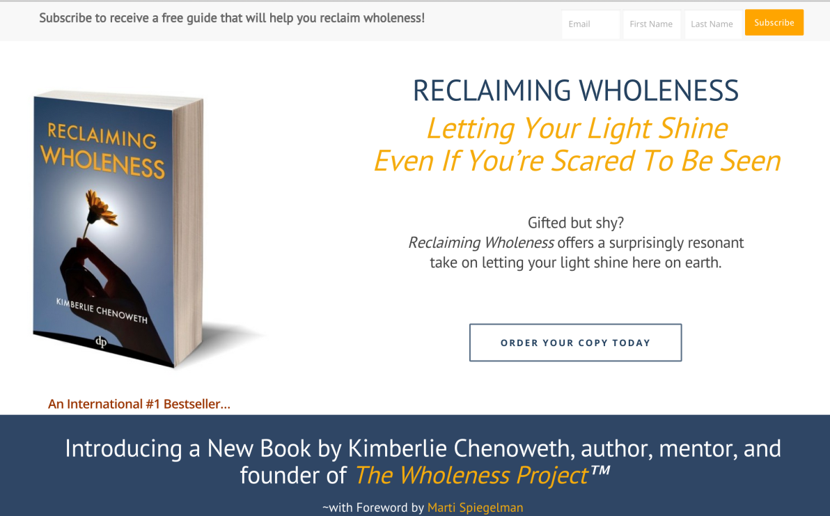 Reclaiming Wholeness Book